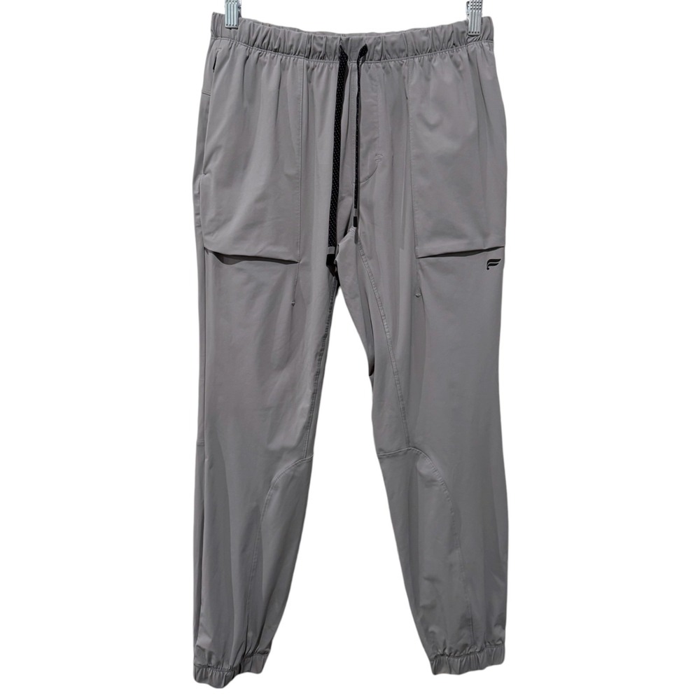 Fabletics The One Jogger Pants Mens Sz M Gray Drawstring Athletic Workout Gym